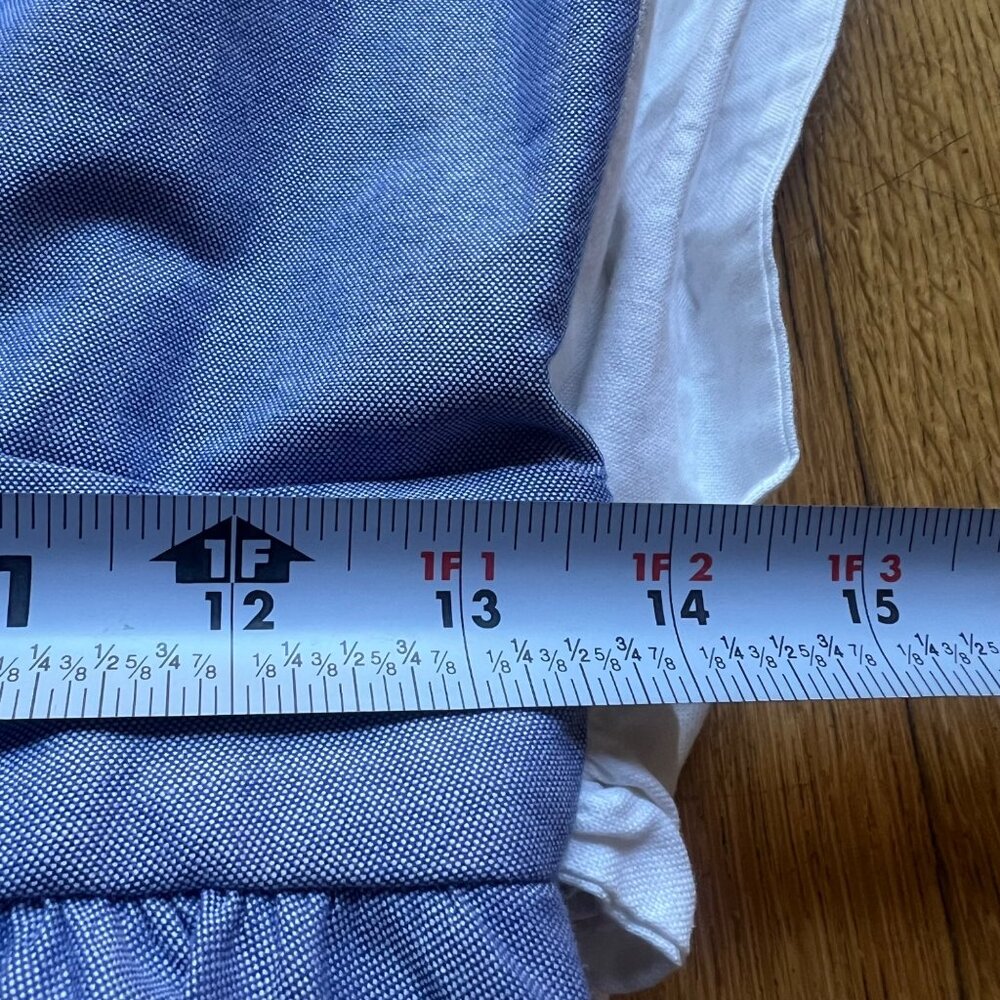Lauren James Size S NEW Royal Blue White Emerson Oxford Sleeveless A-Line Dress - Picture 11 of 16